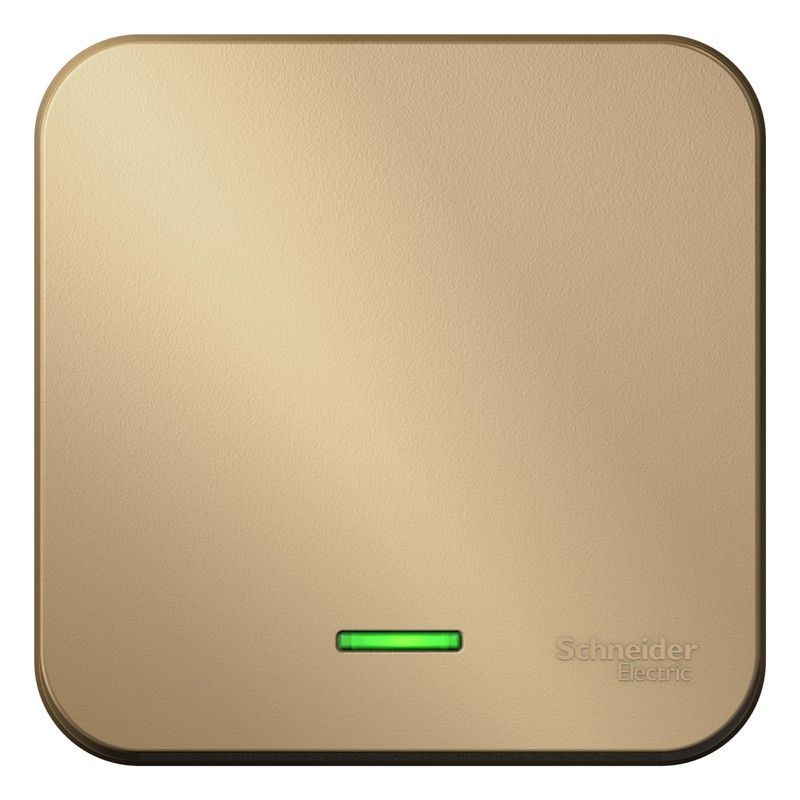 Blanca титан розетки и выключатели Выключатель SE Blanca 1-клавишный Титан наружный с подсветкой изолир. пластина BLNVA101114