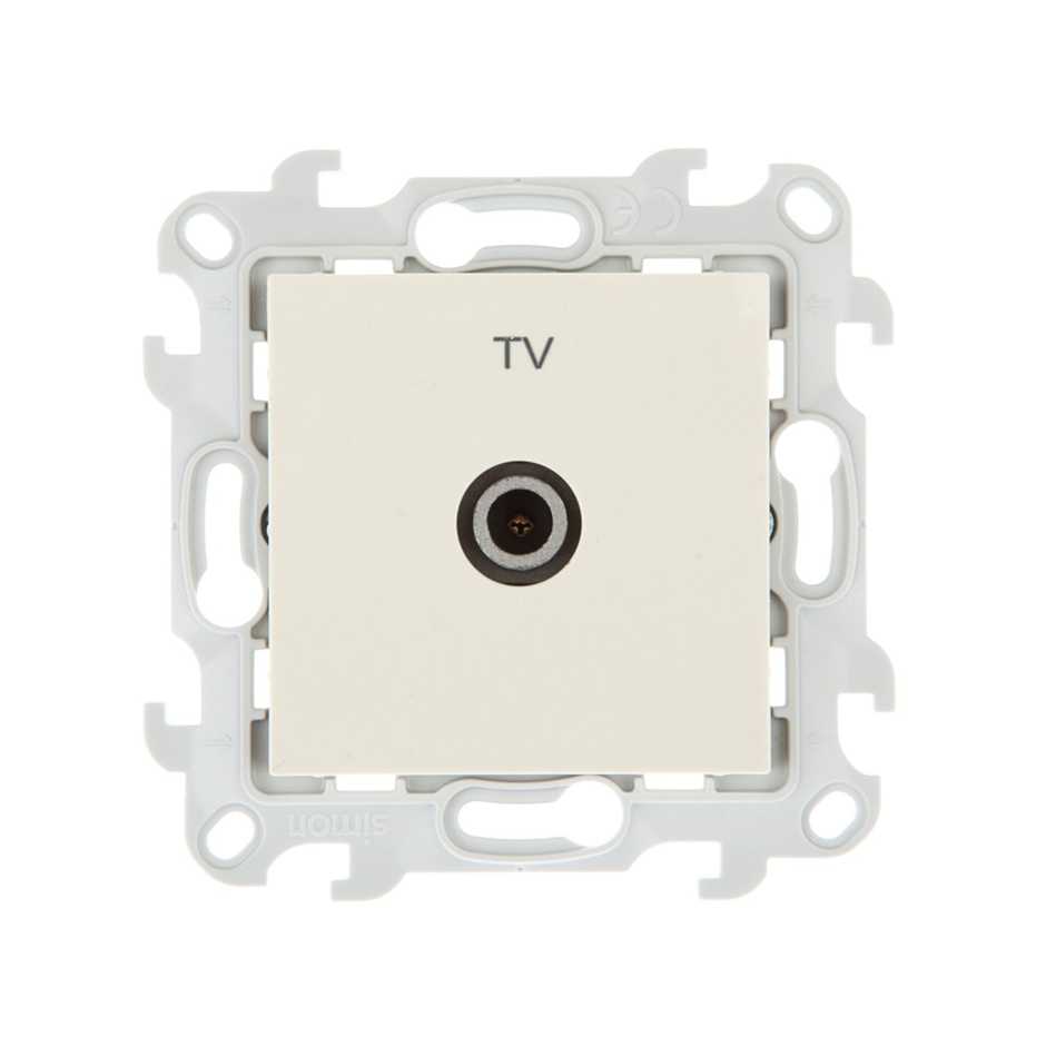 Розетки и выключатели Simon 24 Слоновая кость Розетка TV Simon 24 Слоновая кость одиночная 2450477-031