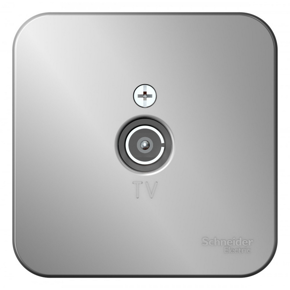 Blanca алюминий розетки и выключатели Розетка SE Blanca TV Алюминий наружный изолир. пластина BLNTA000013