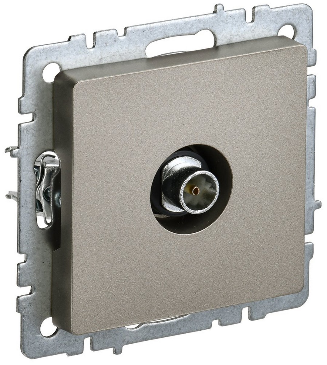 IEK Brite Шампань Розетка IEK BRITE TV оконечная РТВ11-0-БрШ шампань BR-A10-O-K37