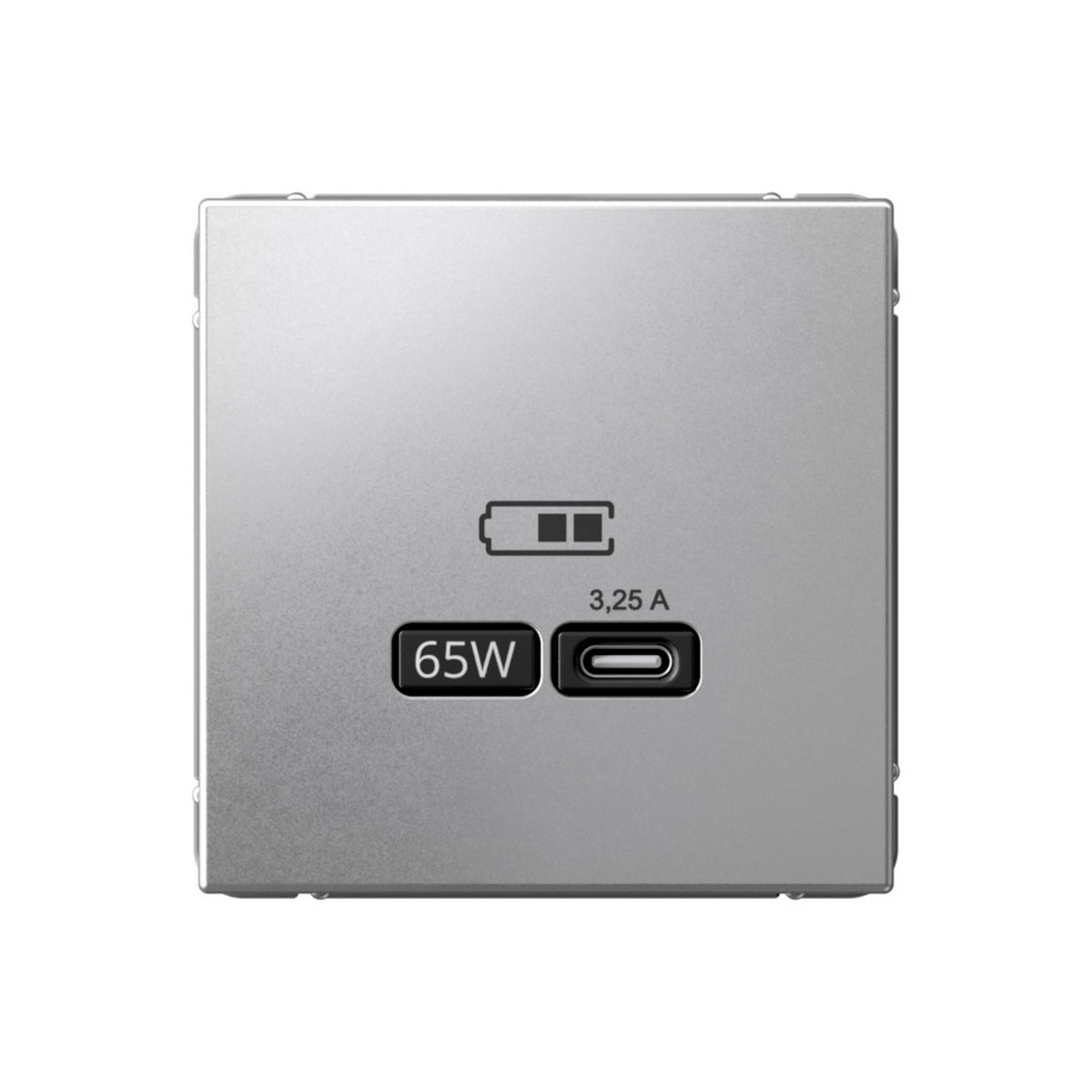 ArtGallery Алюминий USB Розетка Systeme Electric ArtGallery Алюминий тип-С 65Вт высокоскор.заряд. QC PD GAL000327