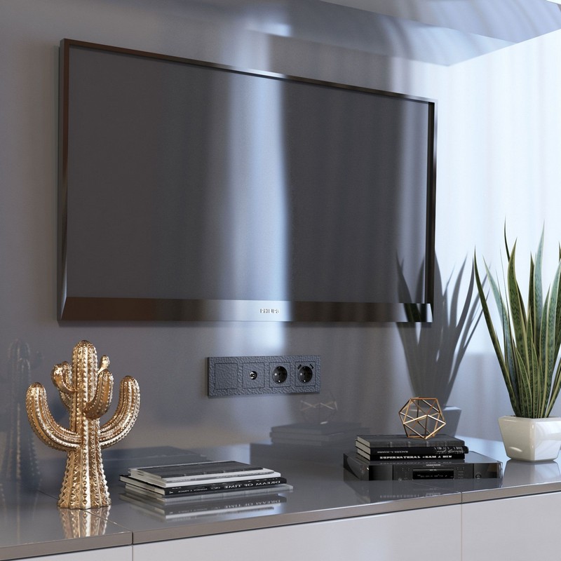 Werkel Черный Hammer механизмы ТВ-розетка Werkel оконечная (hammer черный) W1283008