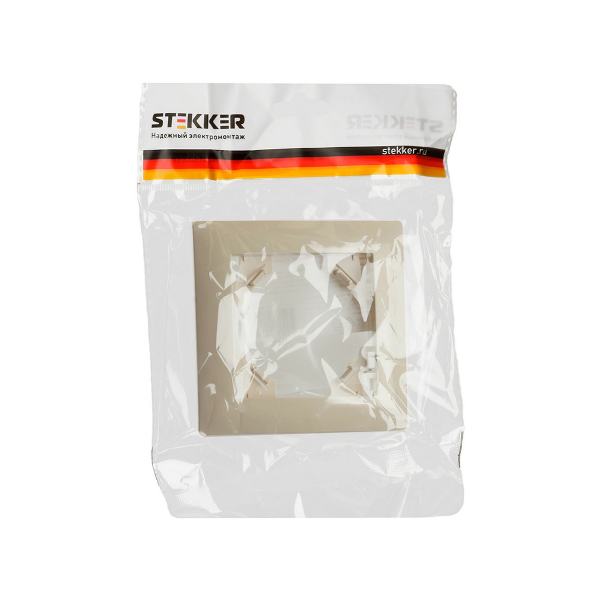 Эрна - Розетки и выключатели Stekker Рамка STEKKER 1-местная Эрна Элегант слоновая кость PFR00-9011-02 49666