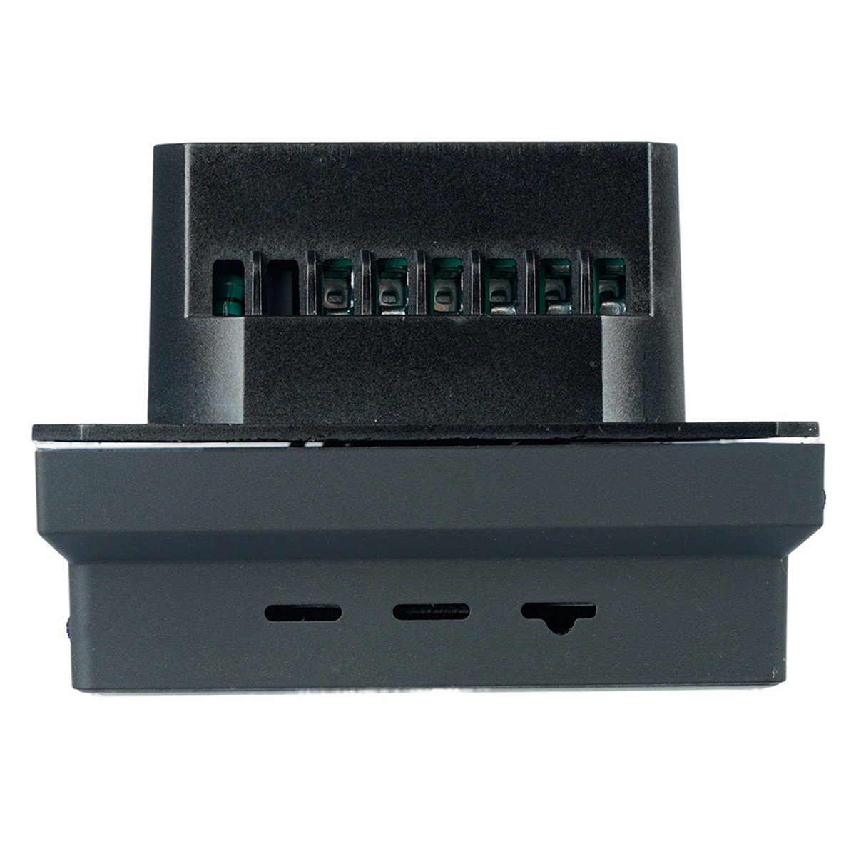 Эмили - Розетки и выключатели Stekker Терморегулятор Wi-Fi STEKKER Эмили RSW00-5119-05 черный уголь soft touch 50377