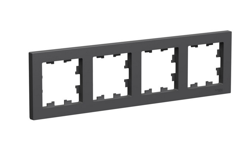 AtlasDesign Базальт Рамка Systeme Electric AtlasDesign Базальт 4-ая, универсальная ATN001404