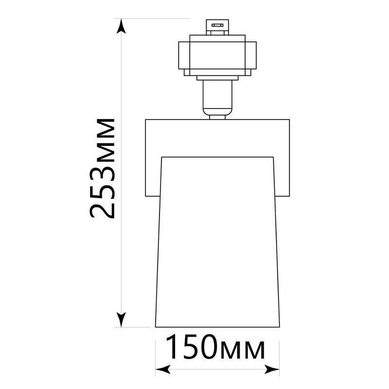 Трековые светодиодные светильники Светильник Feron AL157 трековый на шинопровод под лампу E27 белый 41053 