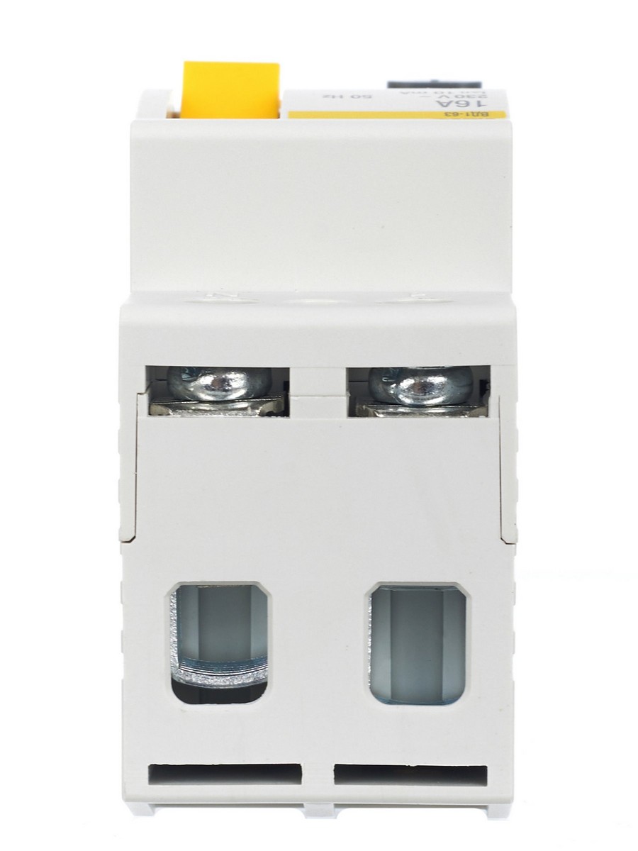 IEK Выключатель дифференциальный IEK KARAT ВД1-63 (УЗО) 2Р 16А 10мА MDV10-2-016-010 