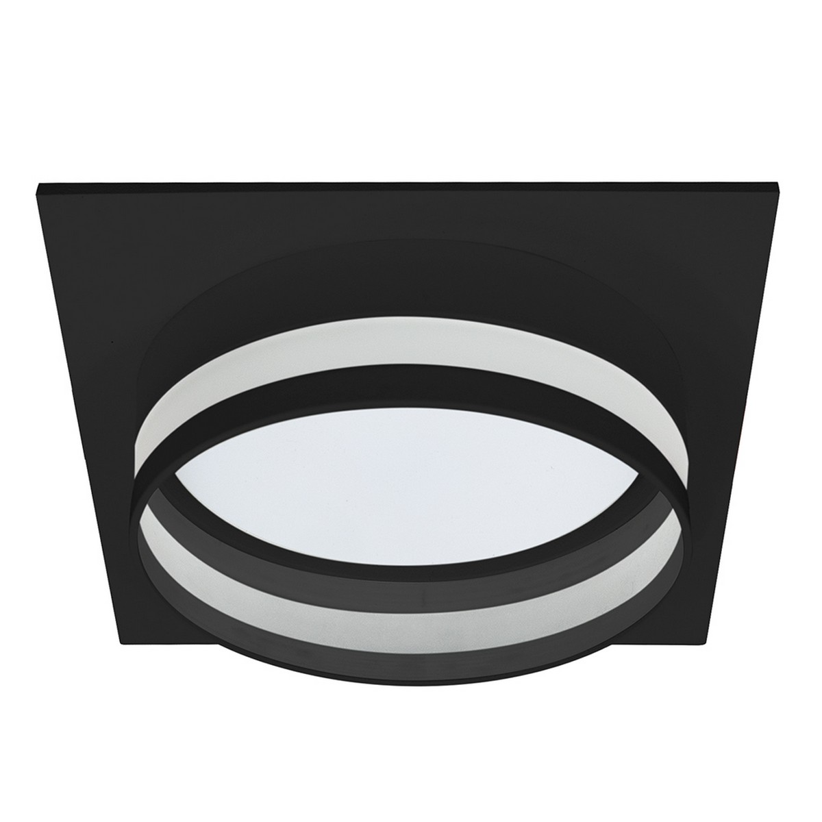 Встраиваемые светодиодные светильники Светильник встраиваемый Feron DL703 LUNA GX70 черный квадрат 51100