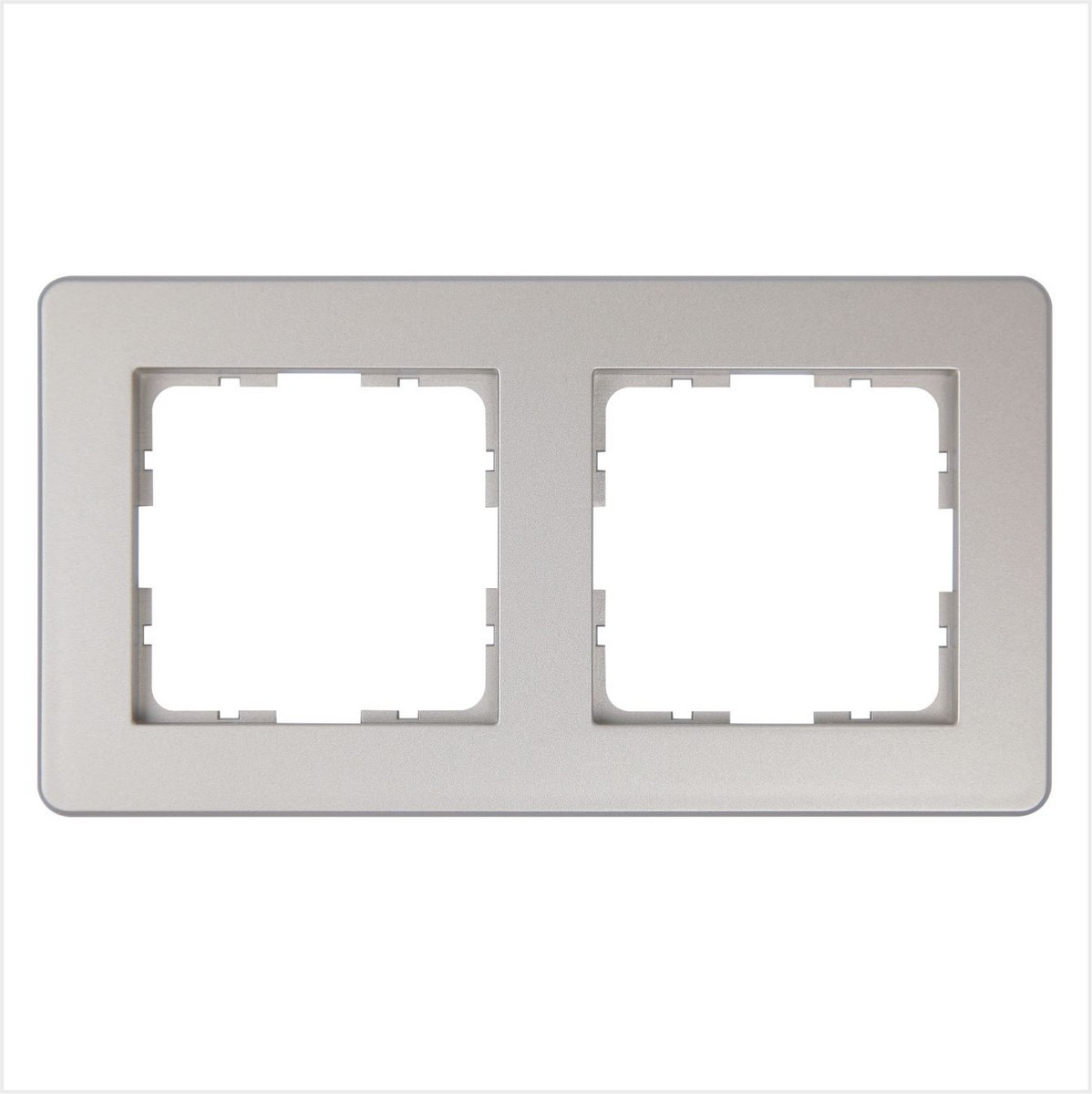 JASMART G - розетки и выключатели Рамка JASMART G-Flex 2-постовая шампань G1102CH