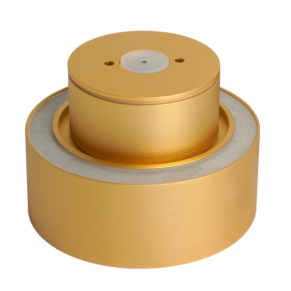 Светильники споты светодиодные Светильник спот потолочный Feron HL367 Barrel AURA 12W GX53 золото IP44 48408 