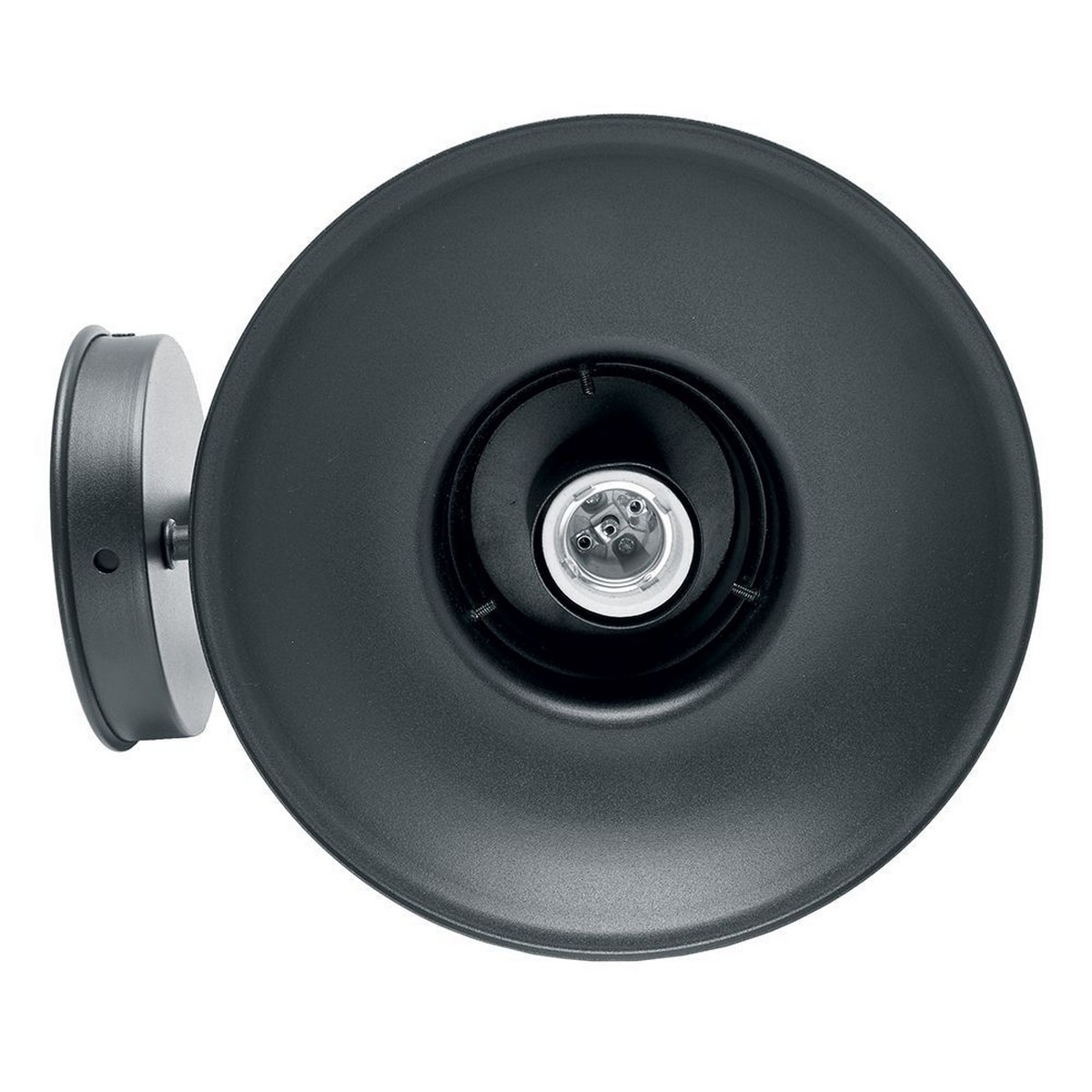 Уличные настенные светильники Светильник садово-парковый Feron PL571 на стену вниз 60W 230V E27 черный 11597 