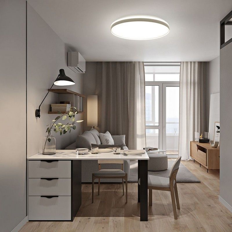 Управляемые светодиодные светильники и люстры Светодиодный управляемый светильник Feron AL6230 “Simple matte” тарелка 80W 3000К-6500K белый 48072 