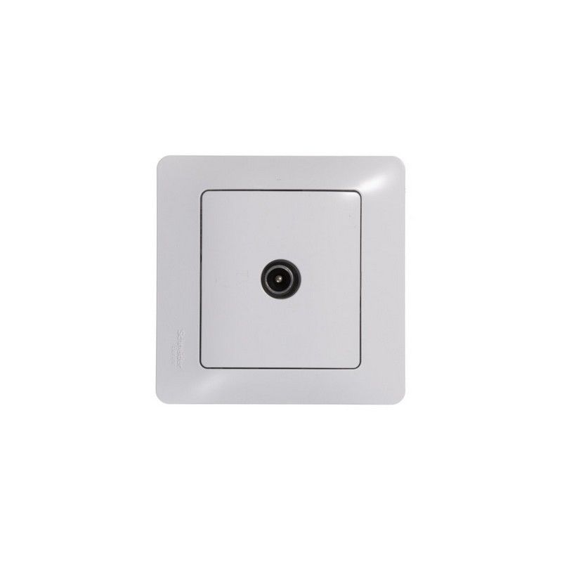 Glossa Белый Розетка Systeme Electric Glossa Белый TV проходная 4DB GSL000192