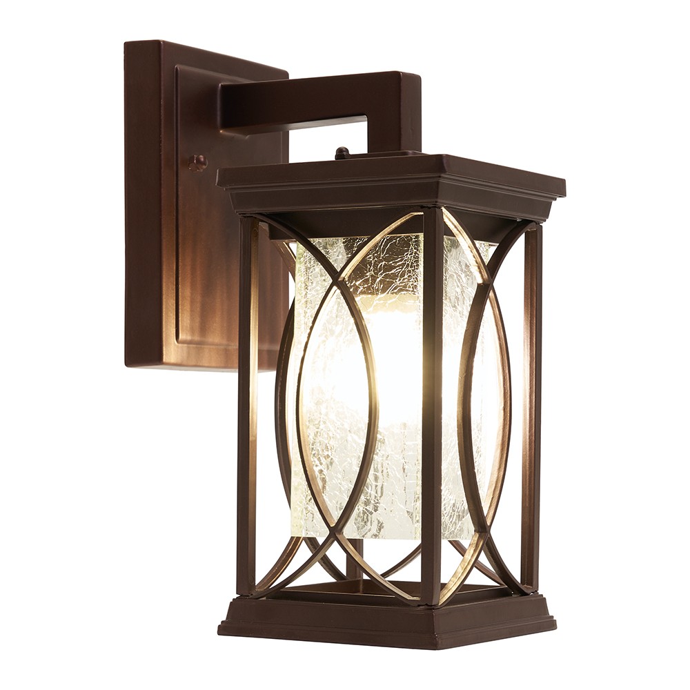 Уличные настенные светильники Светильник садово-парковый Feron PL651 на стену вниз 60W 230V E27 коричневый 11649