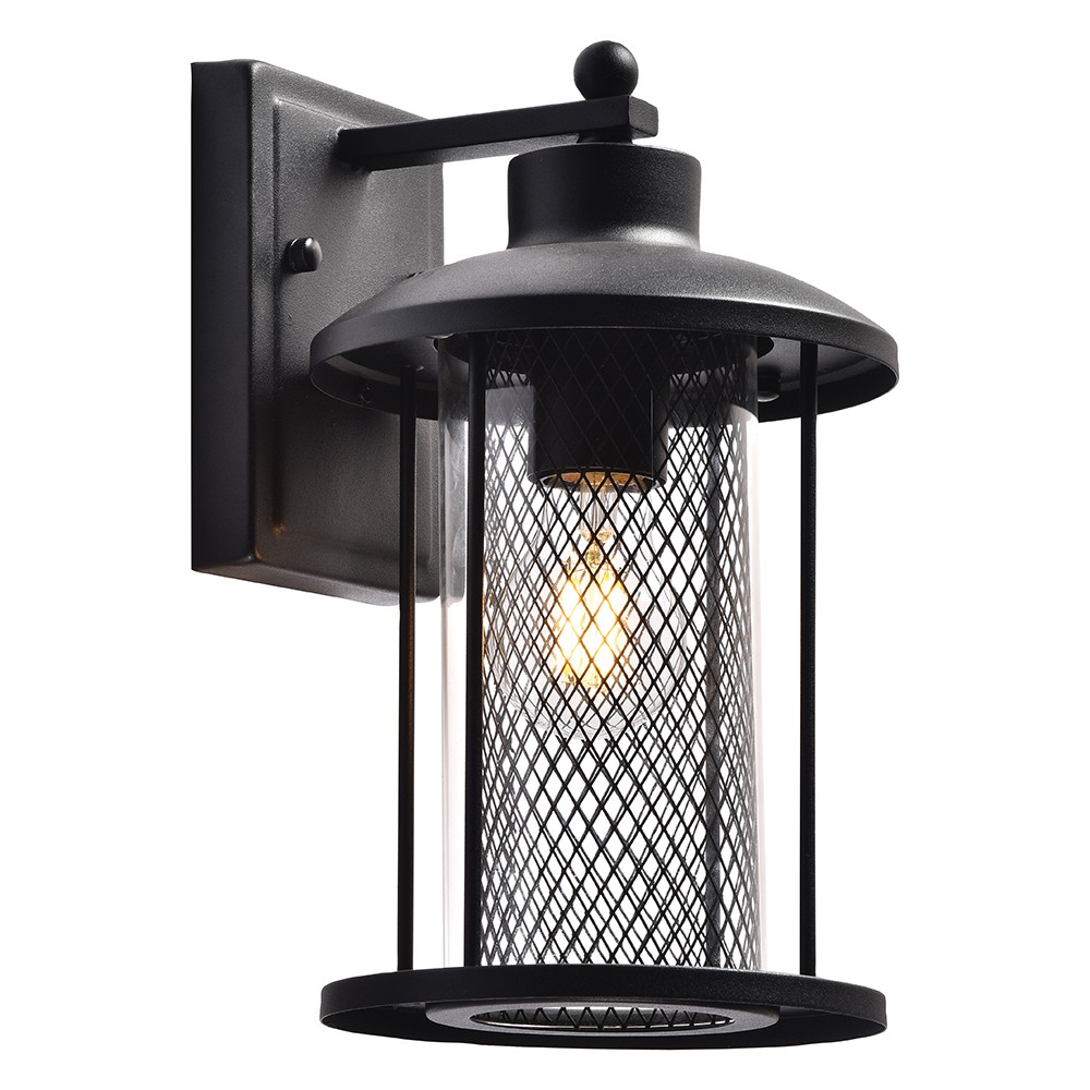 Уличные настенные светильники Светильник садово-парковый Feron PL721 на стену вниз 60W E27 230V черный 48388 