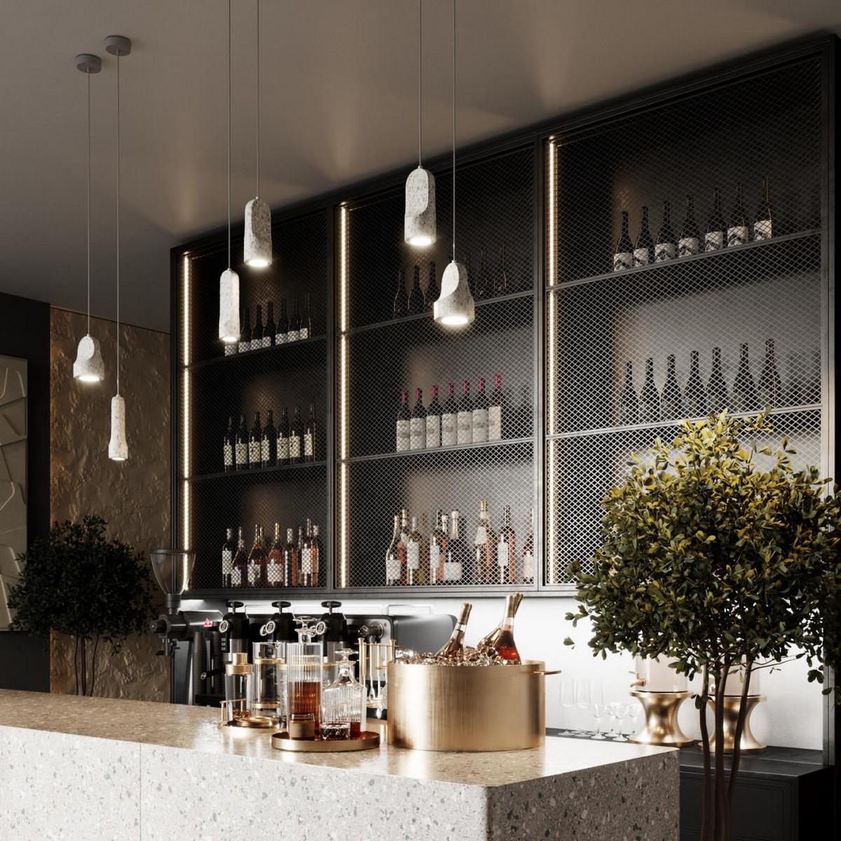 Подвесные светодиодные светильники Подвесной светильник ODEON LIGHT 7010/1A PIETRA LED 