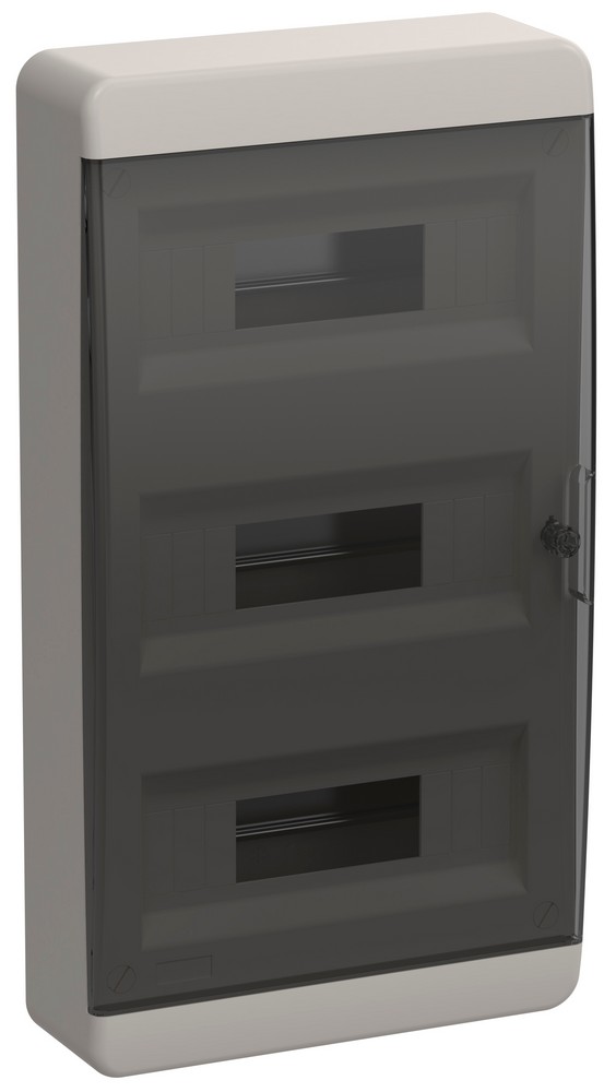 Пластиковые боксы и щиты IEK Корпус пластиковый IEK TEKFOR ЩРН-П-36 IP41 черн. прозр. дверь TF5-KP12-N-36-41-K01-K03