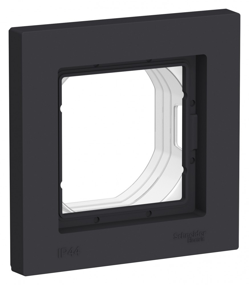 AtlasDesign Карбон Рамка Systeme Electric AtlasDesignAqua Карбон 1-я IP44 ATN441001