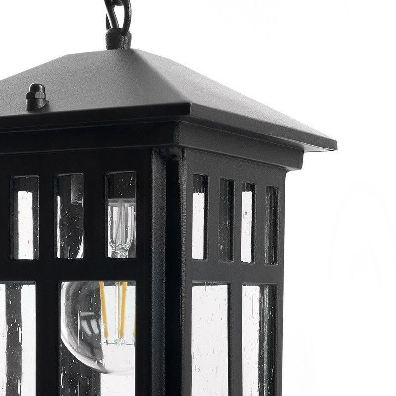 Уличные светильники на цепочке Светильник садово-парковый Feron PL675 на цепочке 60W 230V E27 черный 11690 