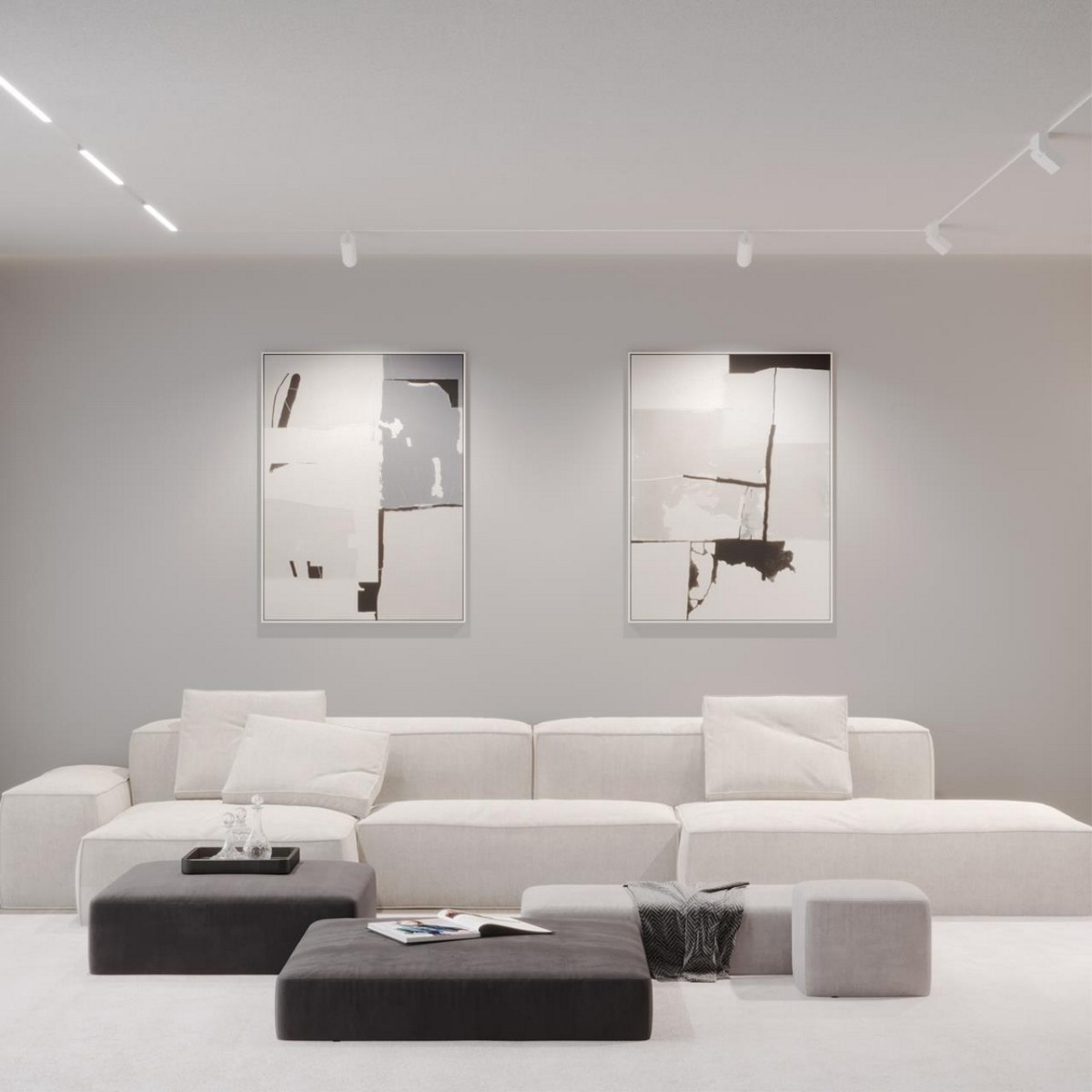 Трековые светодиодные светильники Трековый низковольтный смарт-светильник диммируемый со сменой цв.температуры NOVOTECH FLUM 359495 