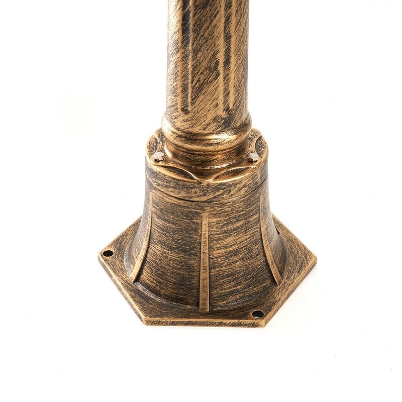 Уличные светильники столб Светильник садово-парковый Feron PL686 столб 60W 230V E27 черное золото 11695 