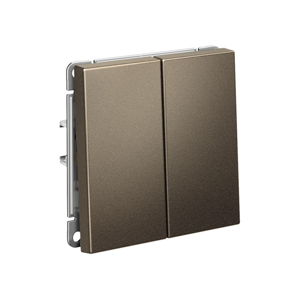 ArtGallery Мокко Выключатель Systeme Electric ArtGallery Мокко 2-клавишный кнопочный  GAL000617