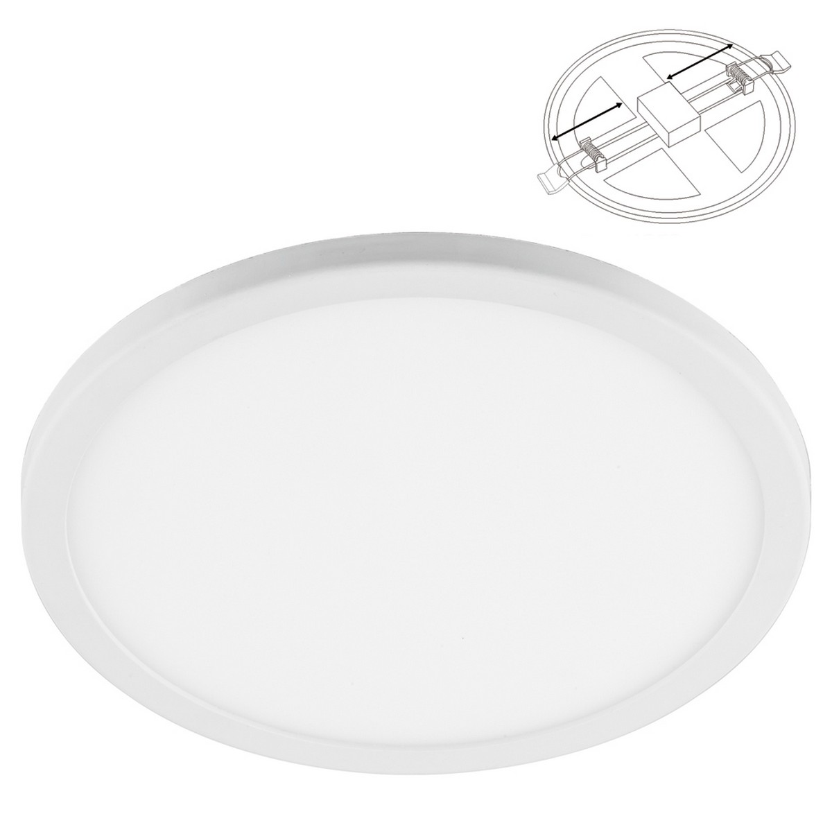 Встраиваемые светодиодные светильники Светодиодный светильник Feron AL508 встраиваемый с регул. диам. (до 100мм) 9W 2700K 41565 