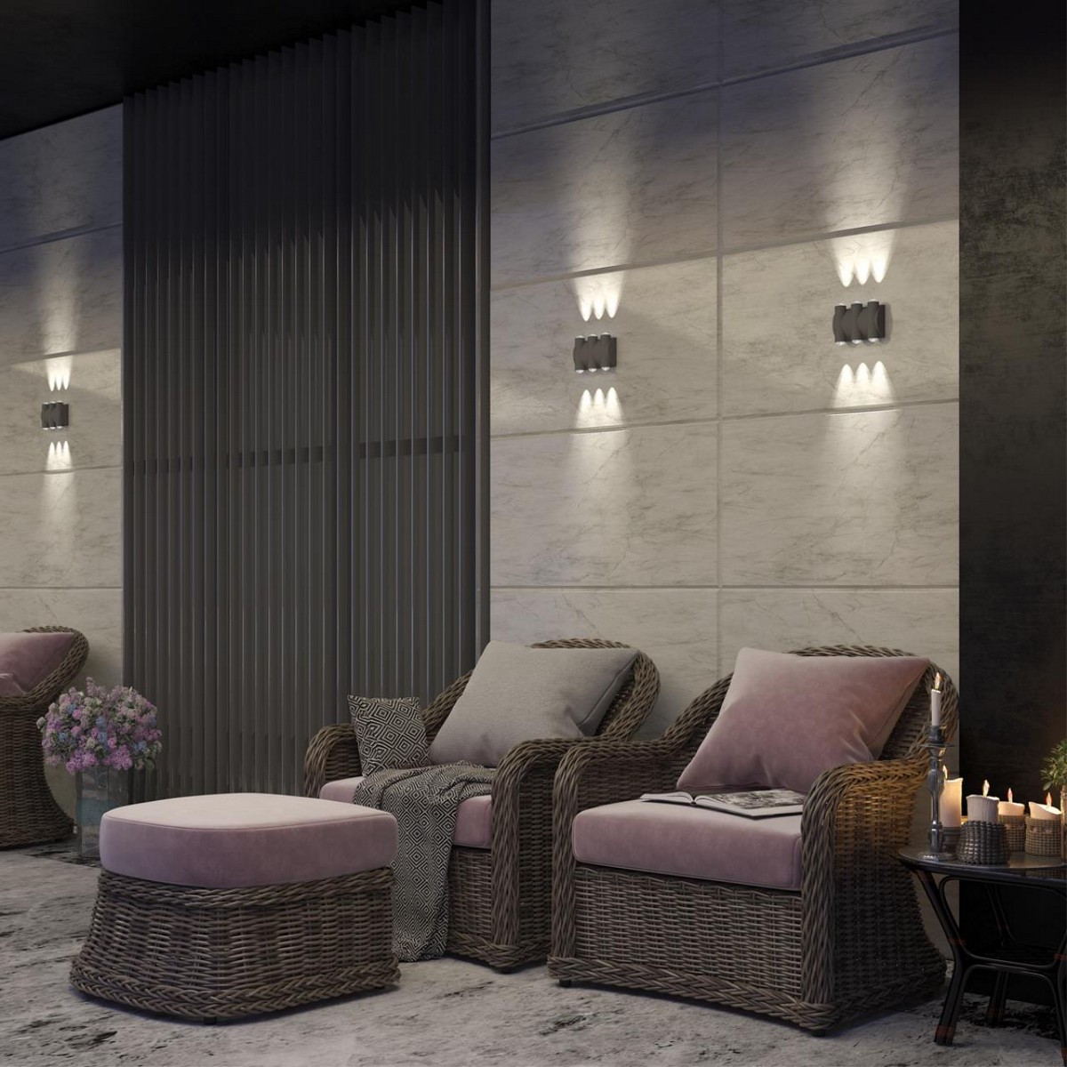 Уличные настенные светильники Ландшафтный настенный светильник NOVOTECH 358567 CALLE 