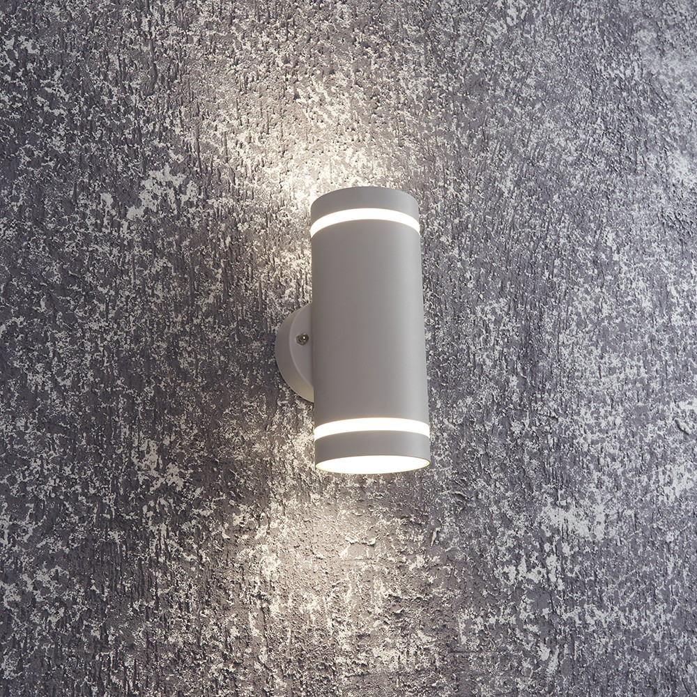 Уличные настенные светильники Светильник садово-парковый Feron DH1002 на стену вверх/вниз 230V белый 48316 