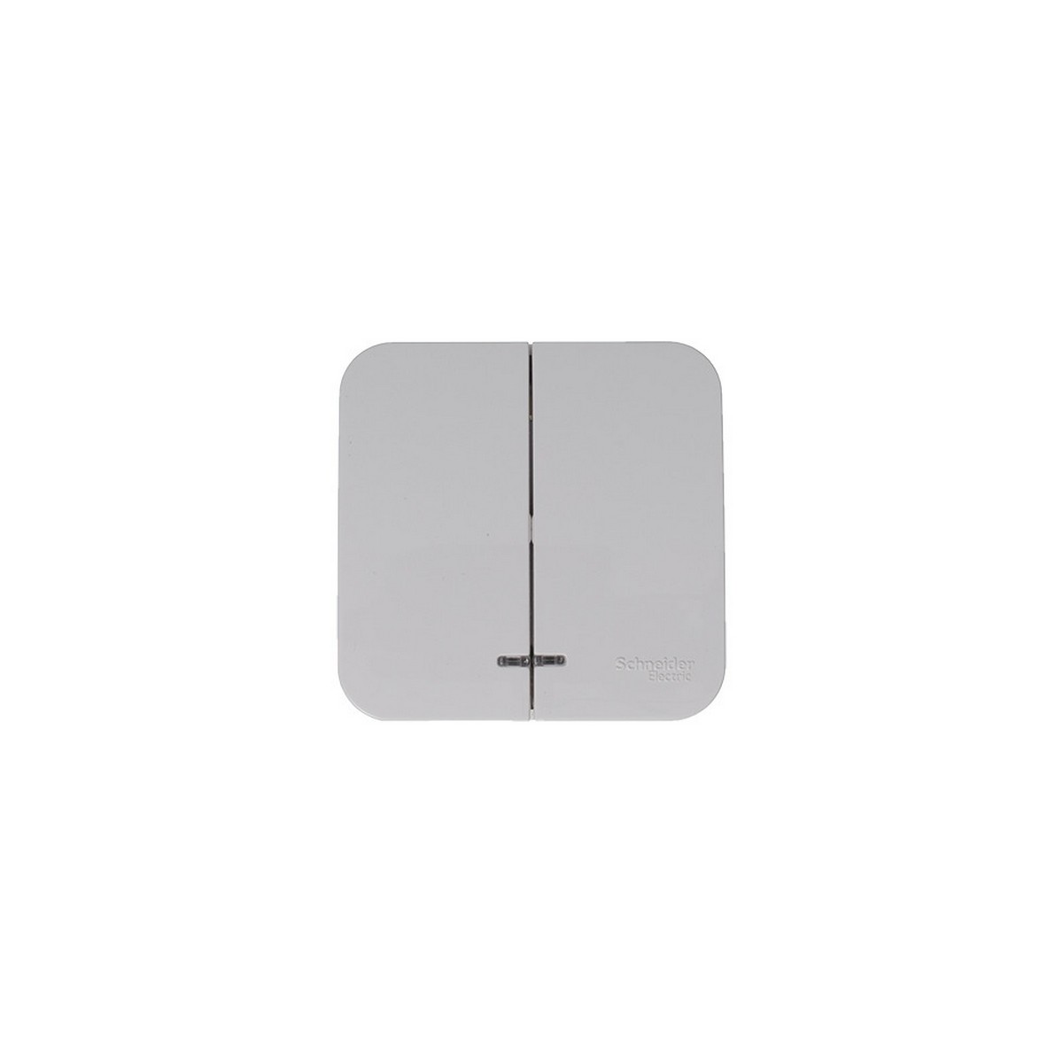 Blanca белые розетки и выключатели Выключатель SE Blanca 2-клавишный Белый наружный с подсветкой изолир. пластина BLNVA105111