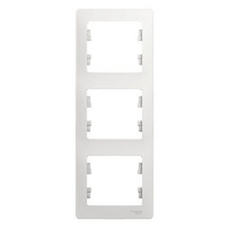 Glossa Белый Рамка Systeme Electric Glossa Белый 3-я, вертикальная GSL000107