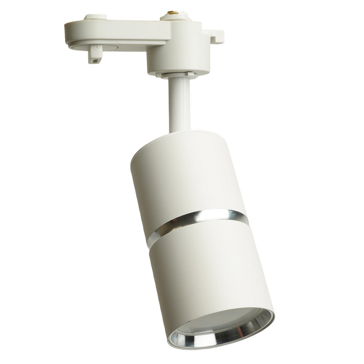 Трековые светодиодные светильники Светильник Feron AL178 трековый под лампу GU10 белый серебро 48702 