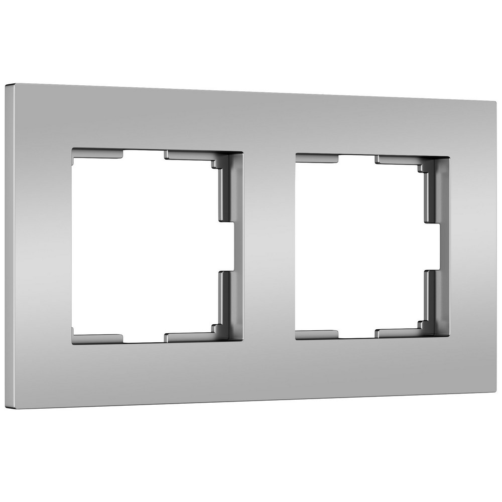 Рамки Werkel Slab Рамка Werkel на 2 поста Slab (серебро матовый) W00229650