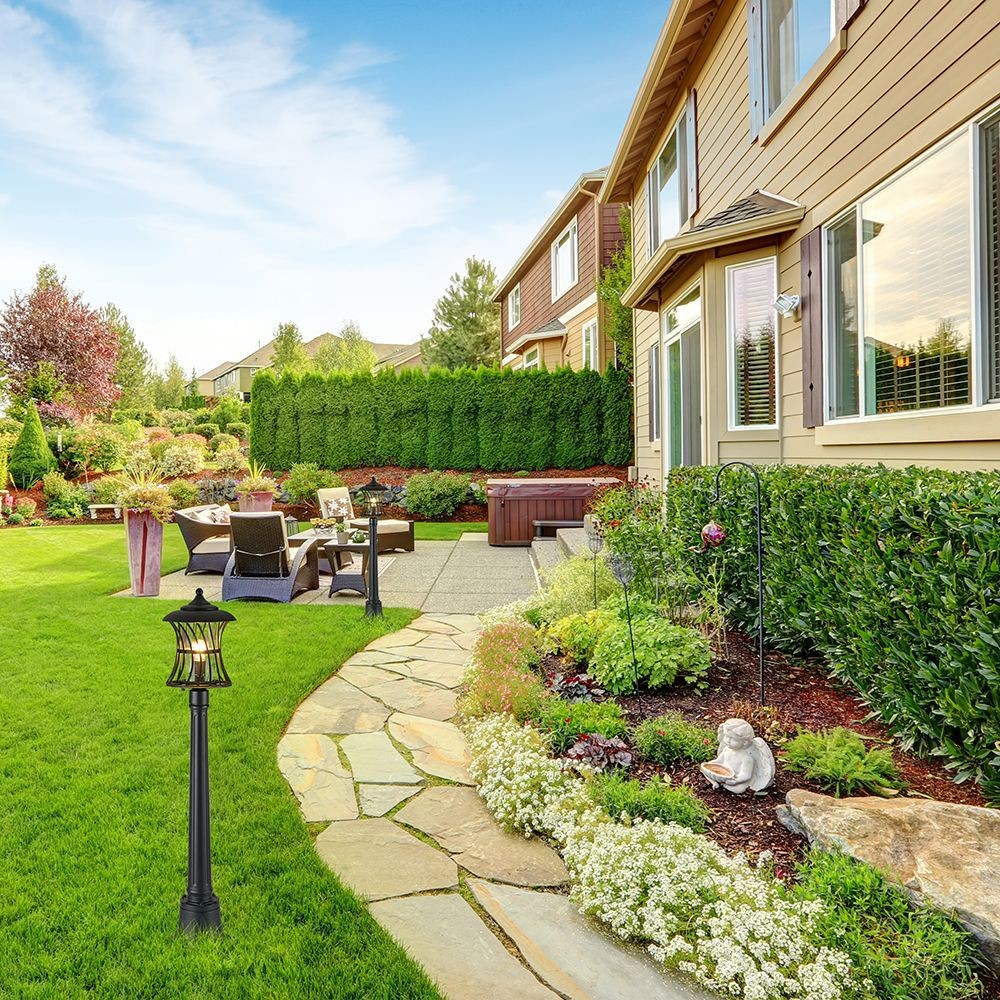 Уличные светильники столб Светильник садово-парковый Feron PL526  столб 60W E27 230V черный 11621 