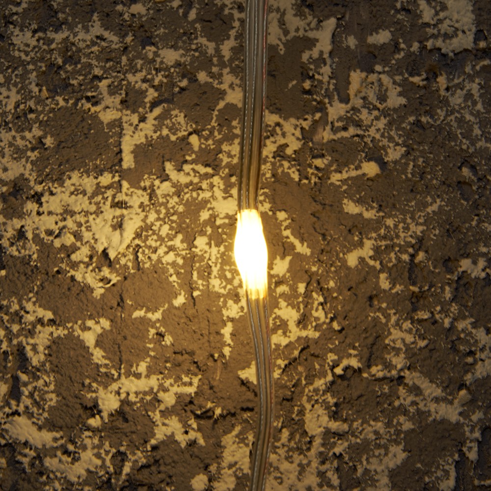 Светодиодная гирлянда Feron CL26 занавес Водопад 2*2м + 3м 230V 2700К, статичная, c питанием от сети, прозрачный шнур 48595