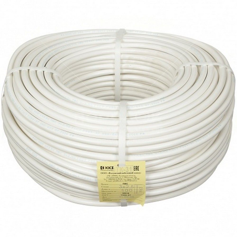 Провод ПВС, ШВВП, ПУГНП мягкий Провод ПВС 2х4 ГОСТ 7399-97 ККЗ