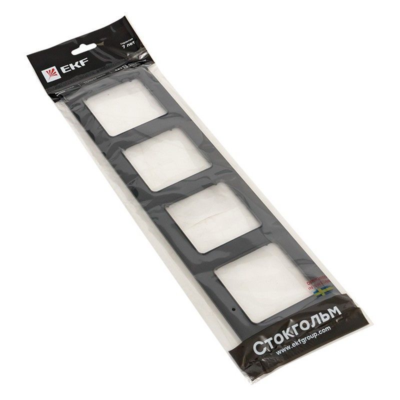 EKF Стокгольм черный Рамка 4-ая EKF PROxima Стокгольм Черный  EAM-G-303-30