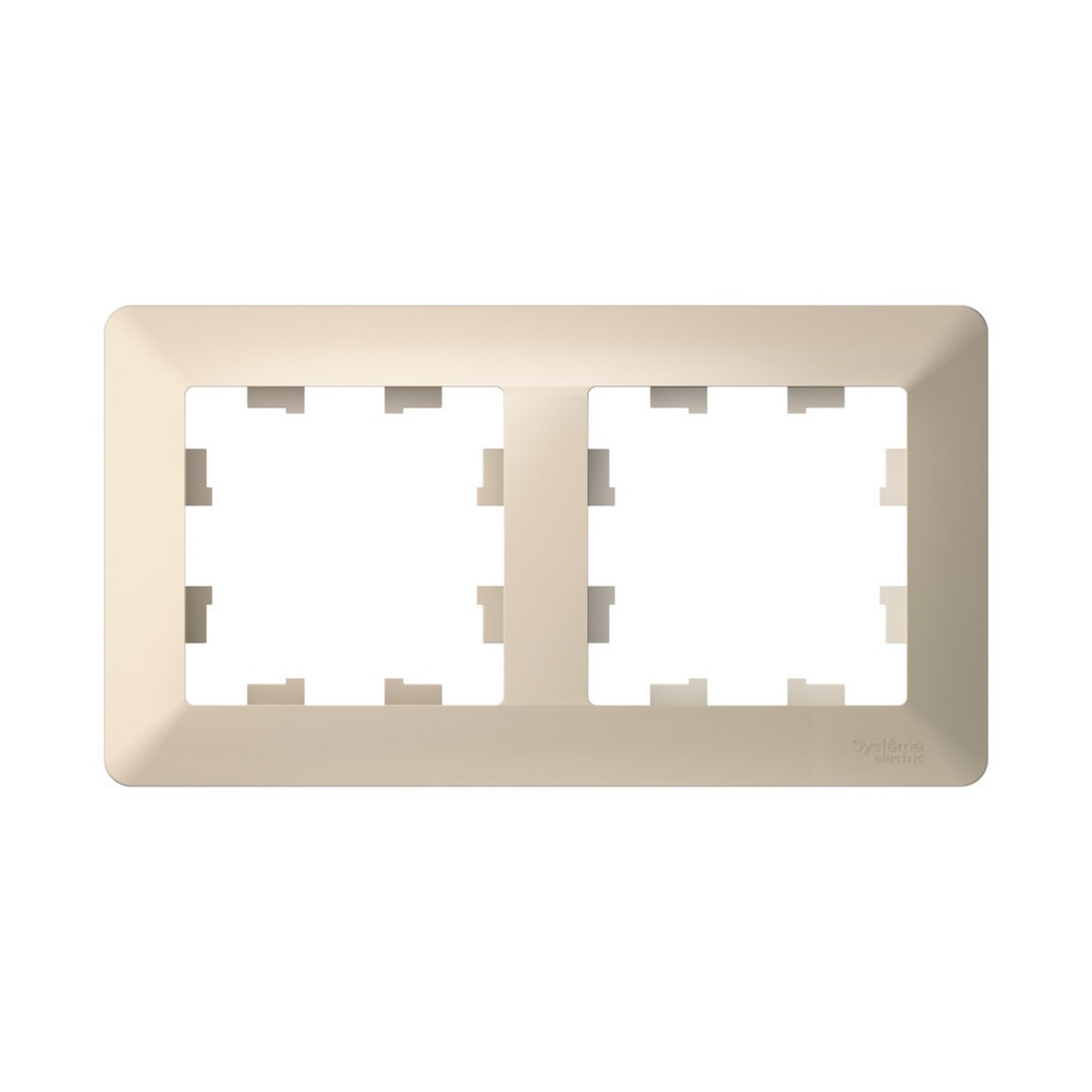 AtlasDesign Бежевый Рамка Systeme Electric AtlasDesign Air Бежевый/дымчатый белый 2-ая ATN220202