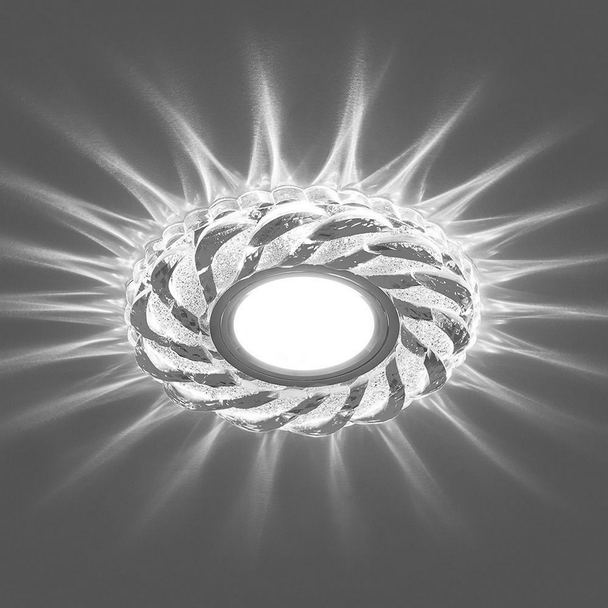 Светильники встраиваемые распродажа Светильник встраиваемый Feron CD935 с LED подсветкой MR16 прозрачный 29468 