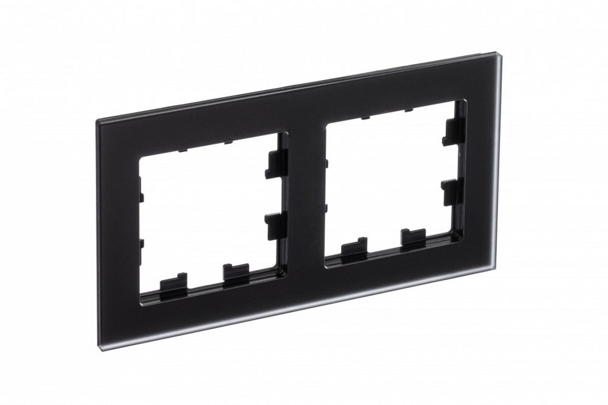 AtlasDesign Рамки Nature Рамка Systeme Electric AtlasDesign Nature Матовое стекло черный 2-ая ATN331002