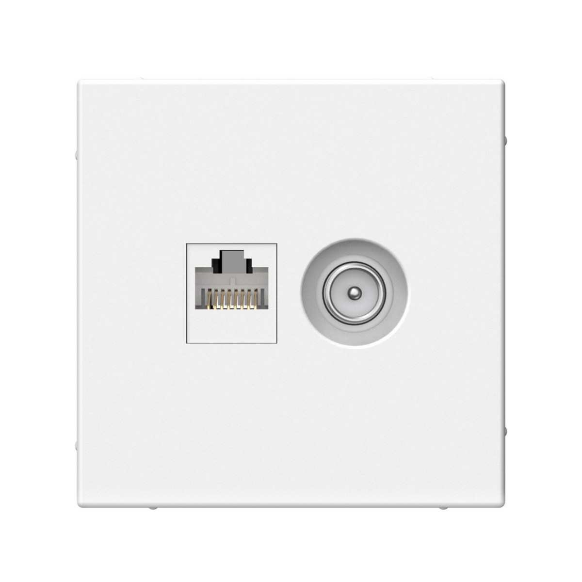 ArtGallery Лотос Розетка Systeme Electric ArtGallery Лотос двойная ТВ + компьютерная RJ45 кат. 5Е GAL001389