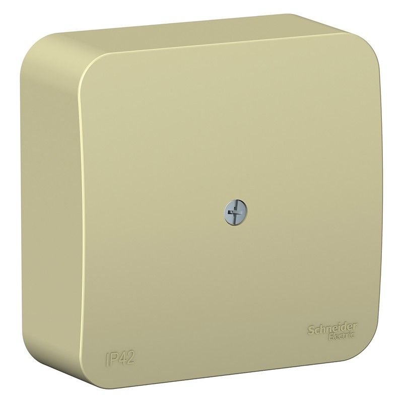 Blanca бежевые розетки и выключатели Коробка SE Blanca распределительная Бежевый наружный IP42 BLNRK000017