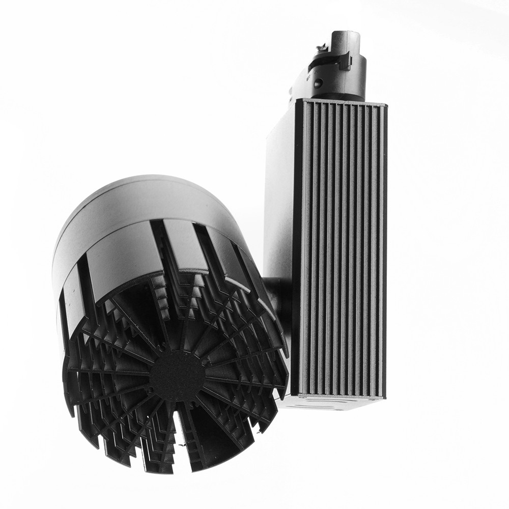 Трековые светодиодные светильники Светодиодный светильник Feron AL105 трековый на шинопровод 30W 4000К черный 35 градусов 29694 