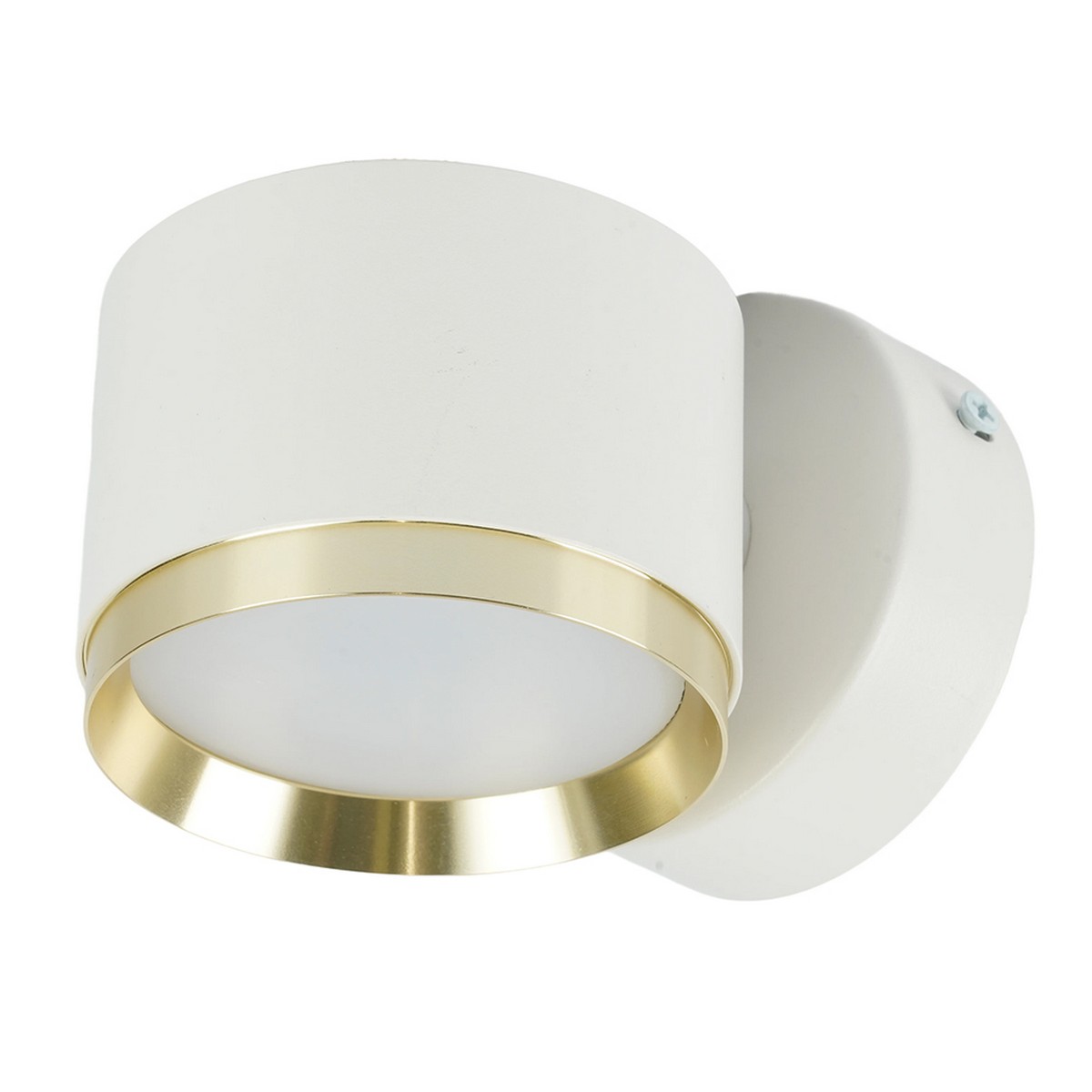 Накладные светодиодные светильники Светильник настенный Feron HL4598 Barrel DUET GX53 белый + золото IP20 52020 