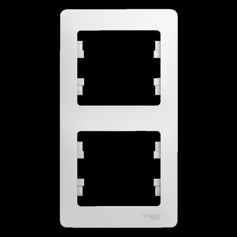 Glossa Белый Рамка Systeme Electric Glossa Белый 2-я, вертикальная GSL000106