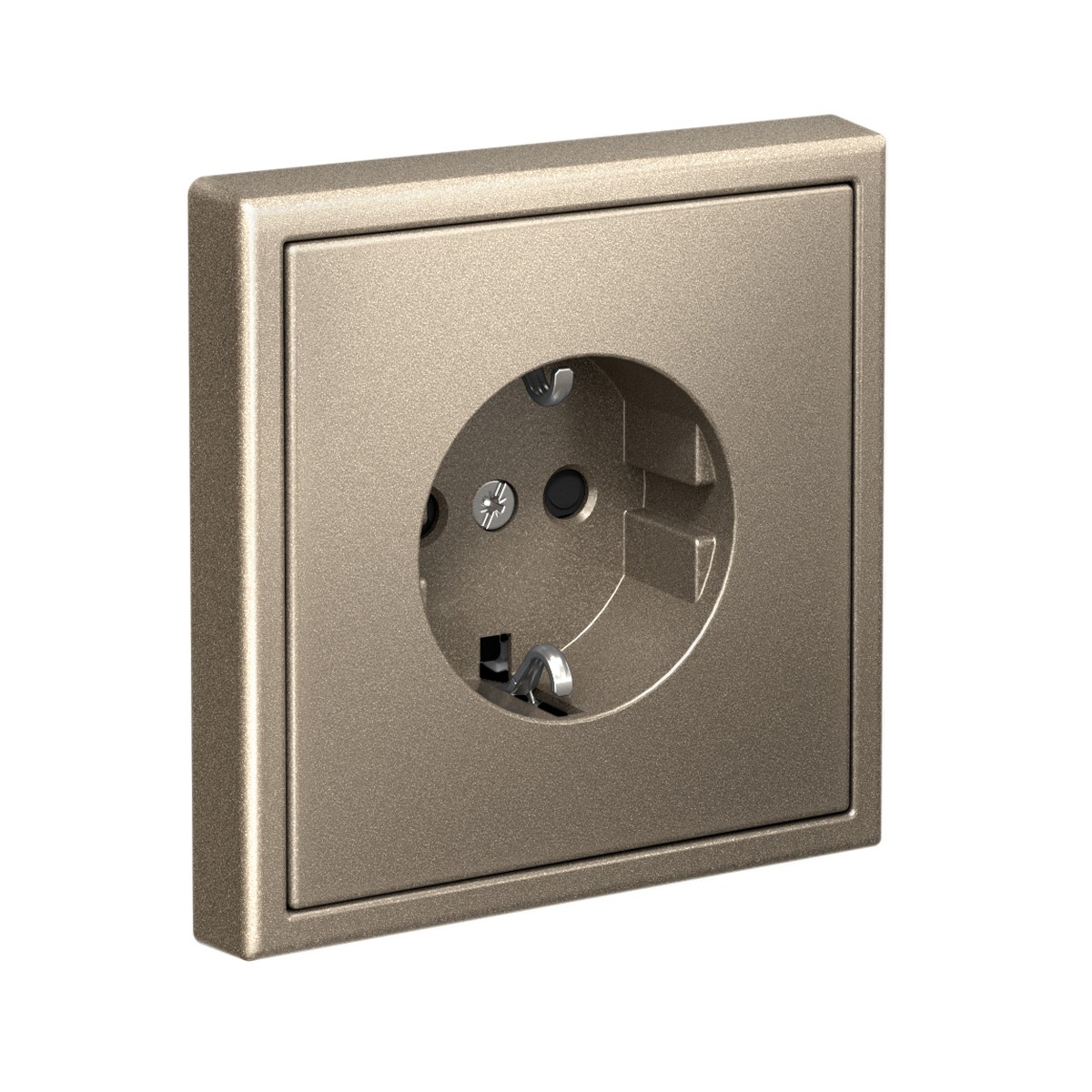 ArtGallery Шампань Розетка SystemeElectric ArtGallery Шампань с заземлением со шторками, 16А быстрозажим. клем. GAL000545S