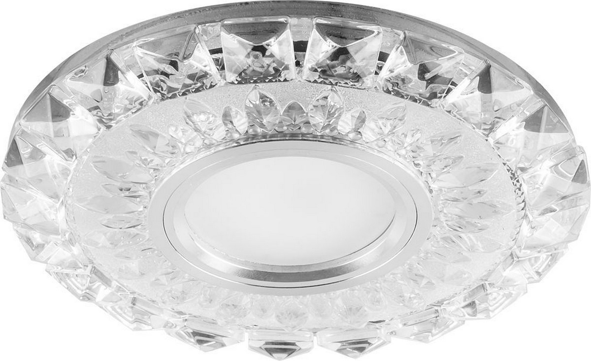 Встраиваемые светодиодные светильники Светильник встраиваемый с белой LED подсветкой Feron CD922 потолочный MR16 G5.3 прозрачный 28897 