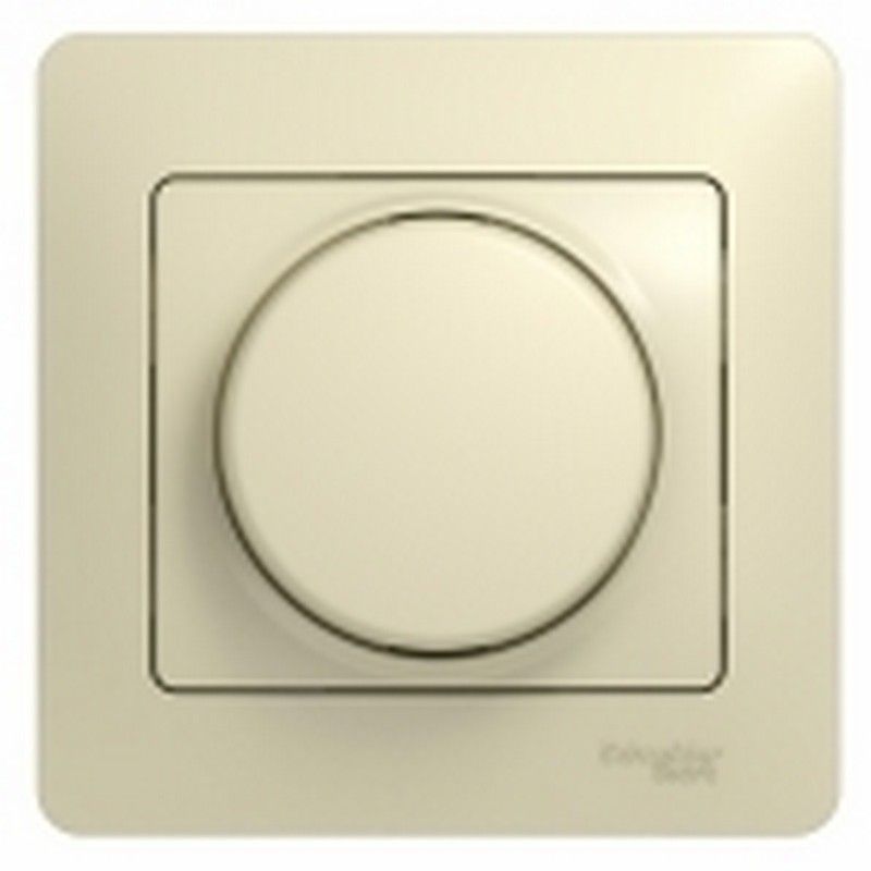 Glossa Бежевый Светорегулятор (диммер) Systeme Electric Glossa Бежевый поворотный, 300Вт  GSL000234