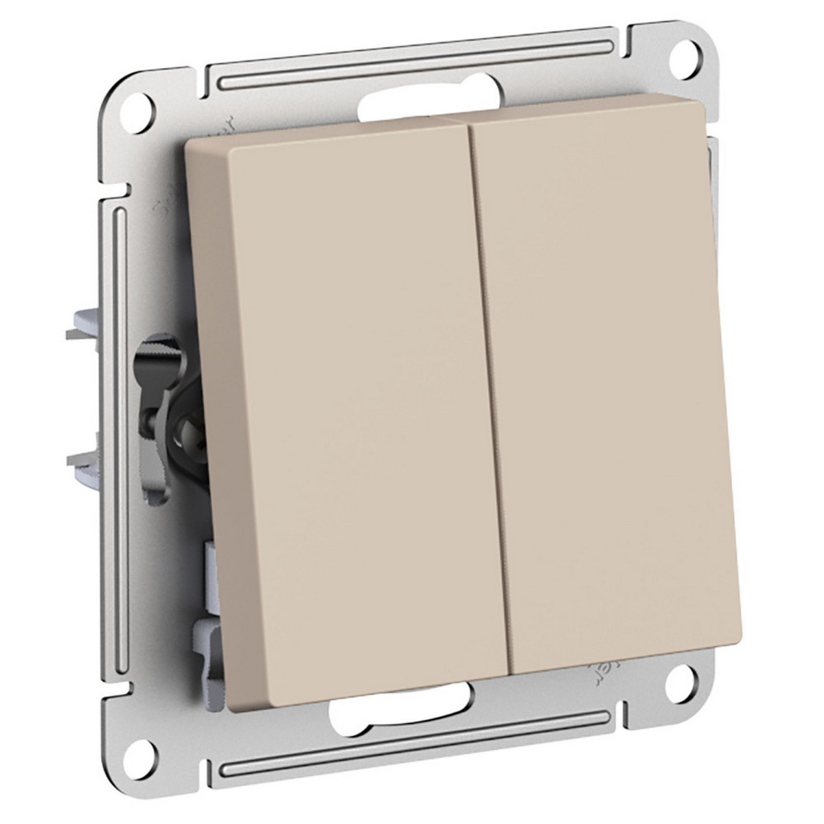 AtlasDesign Песочный Переключатель Systeme Electric AtlasDesign Песочный 2-клавишный ATN001265