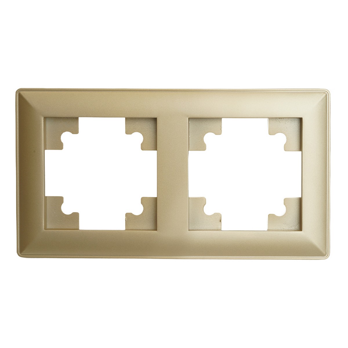 Катрин - Розетки и выключатели Stekker Рамка STEKKER 2-местная Катрин стекло золото PFR00-7002-08 49607